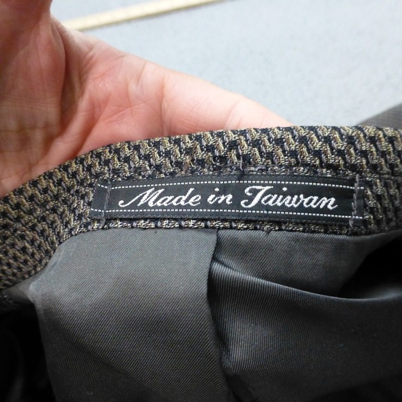Baracuta Suit Jacket Mens 42R Brown Black Single Breasted Blazer Notch Lapel - Picture 6 of 14